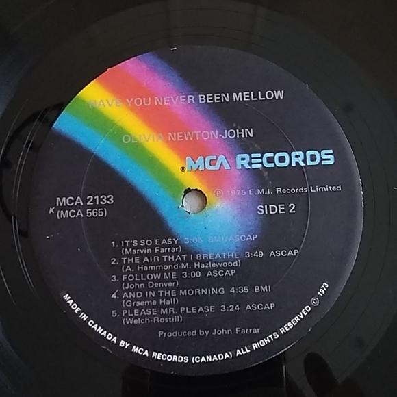 Olivia Newton-John - Have You Never Been Mellow LP - Picture 4 of 4